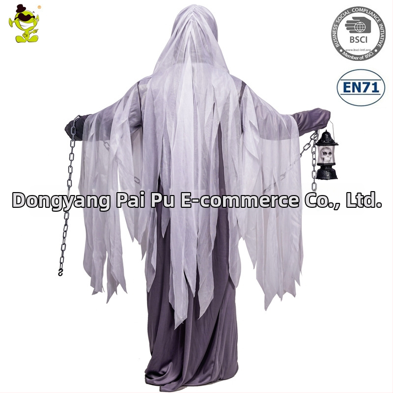 Halloween kostým pre dospelých: cosplay Lantern Ghost — horor kostým na párty (Materiál: Polyester; Hlavný materiál: 98% polyester; Pohlavie: Muž; Veková kategória: Dospelí; Príležitosti: Hry, Anime, Role-Playing)