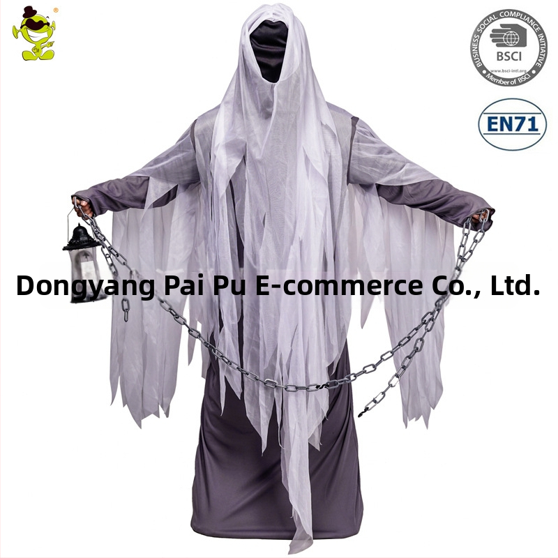 Halloween kostým pre dospelých: cosplay Lantern Ghost — horor kostým na párty (Materiál: Polyester; Hlavný materiál: 98% polyester; Pohlavie: Muž; Veková kategória: Dospelí; Príležitosti: Hry, Anime, Role-Playing)