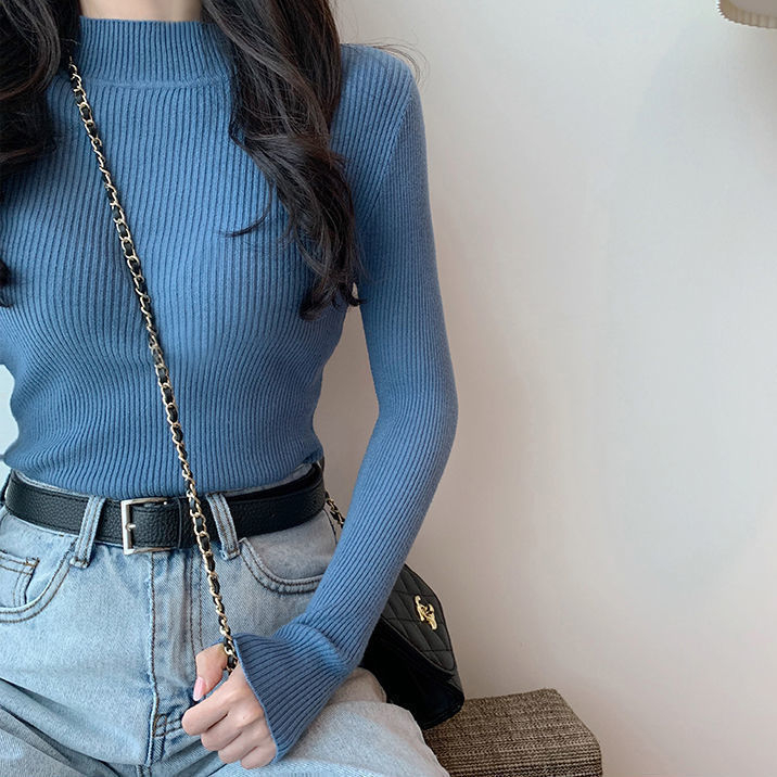 Maternitný set so sukňou — chenille látka, dlhé rukávy, spandex <30%, top s rohovými rukávmi, dĺžka sukne, jesenná/zimná móda japonsko-kórejský štýl