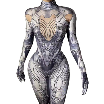 Salopetă tehnologică pentru femei — țesătură principală Spandex 90–95%, secundar Polyester (<30%), potrivită pentru jocuri/roluri de animație (vara 2024)