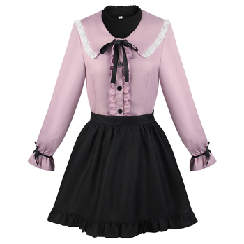 Cosplay Kostým – Vampírske Lolita Odev pre Anime Hry, Polyester 30–50% Tkanina, Seven Flowers, Jeseň 2023