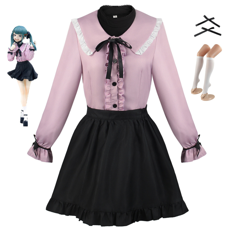 Cosplay Kostým – Vampírske Lolita Odev pre Anime Hry, Polyester 30–50% Tkanina, Seven Flowers, Jeseň 2023