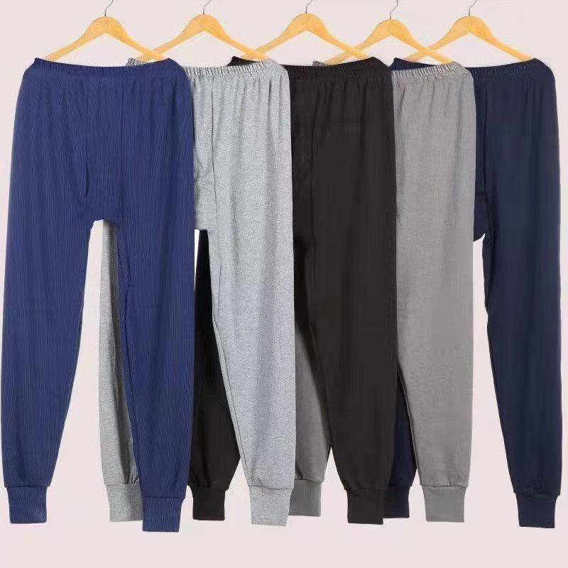 Ανδρικά ζεστά παντελόνια – 70% βαμβάκι; Υψηλή μέση; Μήκος 9/10; Παντελόνια με μανσέτες; Προστασία γονάτων και μέσης