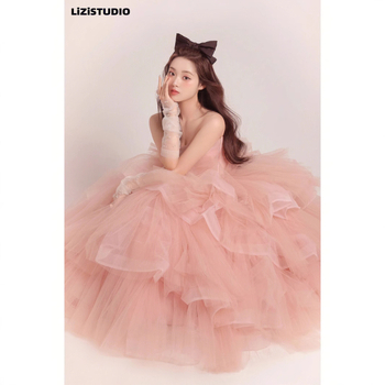 Princezná tutu šaty na portrét, bavlna, pre ženy 18–24 rokov, jeseň 2022