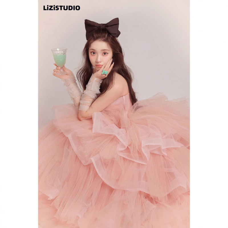 Princezná tutu šaty na portrét, bavlna, pre ženy 18–24 rokov, jeseň 2022