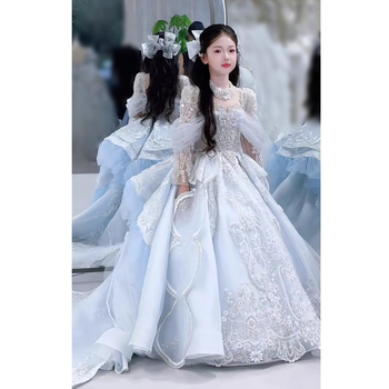 Dječja večernja haljina s princes tutu suknjom, korejski stil, za uzrast 3-8 godina, proljeće-jesen, sve sezone