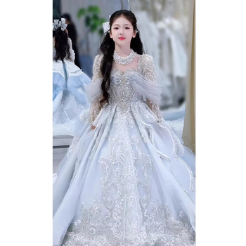 Dječja večernja haljina s princes tutu suknjom, korejski stil, za uzrast 3-8 godina, proljeće-jesen, sve sezone