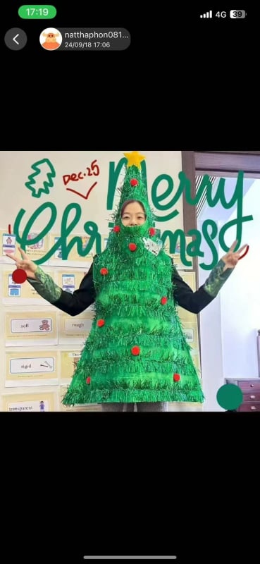 Kostim božićnog drvca za odrasle i djecu, dekoracija drvca, kostim za predstavu, Djed Mraz kostim, simulacija drveta; akril >95%, poliester >95%, naborkana površina, ljeto 2025 izdanje, bez velura