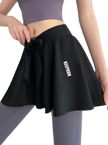 Trudnička suknja A-line, kratka, mješavina poliester-elastan (87% poliester, 13% elastan), ljeto 2025