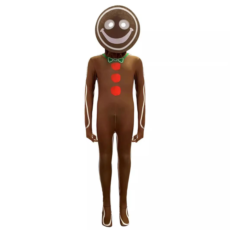 Gingerbread Man cosplay kombinezon — Milk Silk, Spandex smjesa (90–95%), Unisex, proljeće 2025