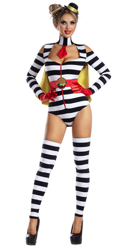 Halloween cosplay kostim za žene: cirkuski klaun, tkanina od pamukasto-mješavine, glavni materijal 90% poliester, za pozornicu, dob 18–24