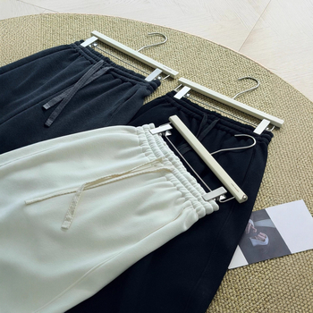 Verthis Ženske široke hlače od pamukasto-smjesnog materijala, 50–70% poliester, opušten kroj, Harajuku stil, gusta tkanina