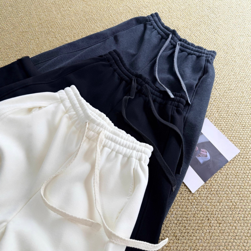 Verthis Ženske široke hlače od pamukasto-smjesnog materijala, 50–70% poliester, opušten kroj, Harajuku stil, gusta tkanina