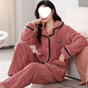 Ženski set pidžama, 3/4 rukava, mali ovratnik, kineski stil, tkanina Tr fabric, PVC ≤30%