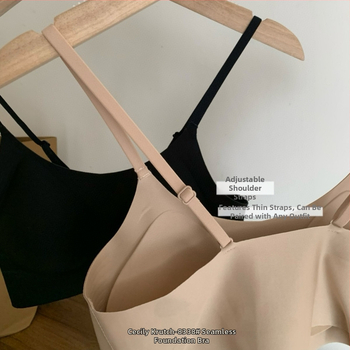 Nailoninė liemenėlė, 3/4 puodelio formos kaušelis, plonas formuojamas kaušelis, putų įdaila, vest stiliaus