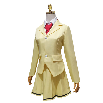 Costum cosplay Tomoko Kuroki pentru uniforma de campus – stil anime pentru liceu drăguț, culoare solidă, poliester mix 60% + 30%, căptușeală acetat 20%