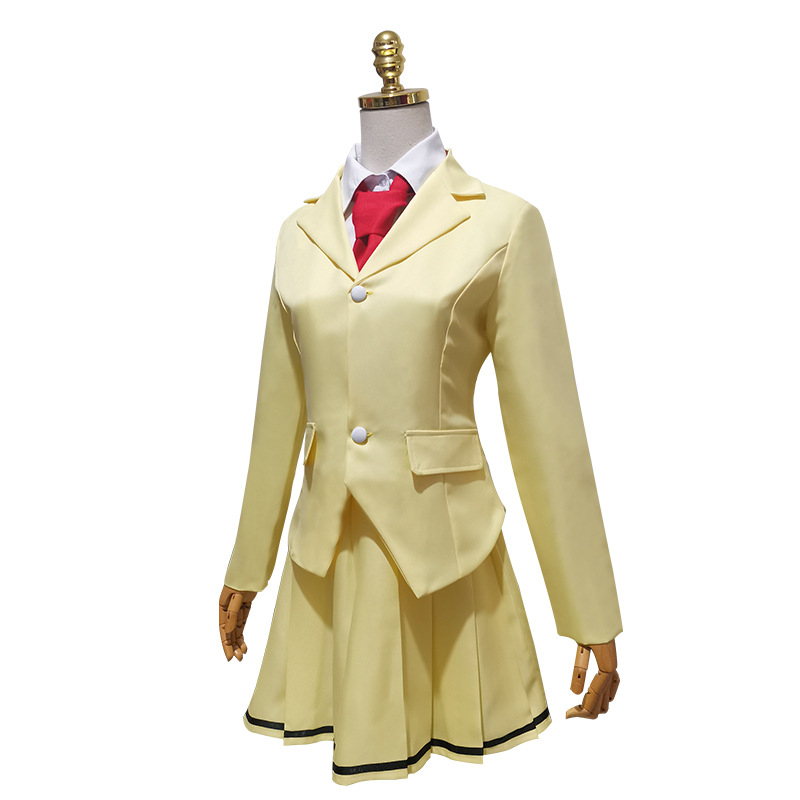 Costum cosplay Tomoko Kuroki pentru uniforma de campus – stil anime pentru liceu drăguț, culoare solidă, poliester mix 60% + 30%, căptușeală acetat 20%