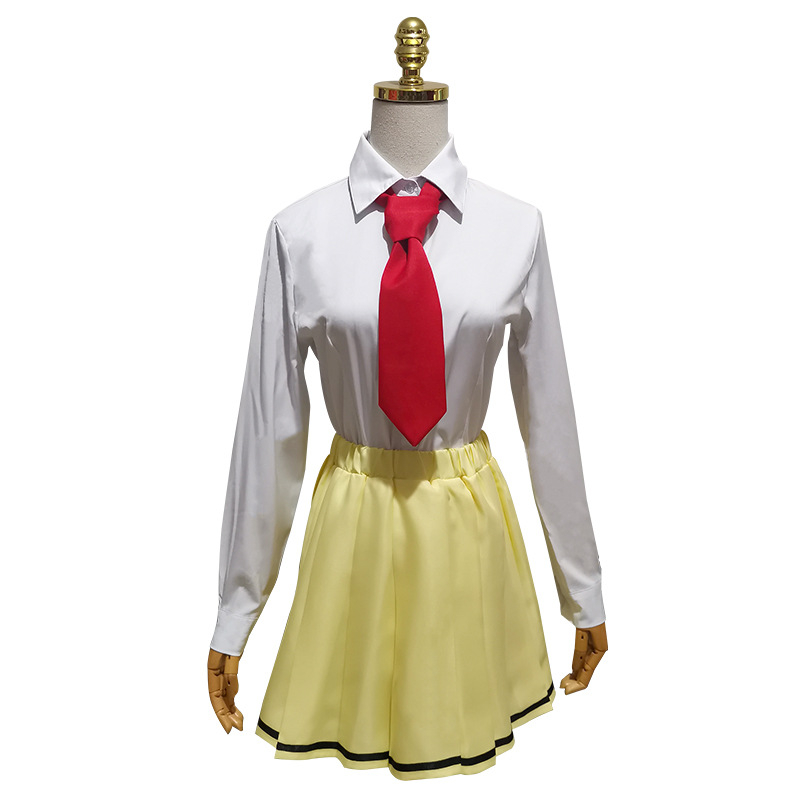 Costum cosplay Tomoko Kuroki pentru uniforma de campus – stil anime pentru liceu drăguț, culoare solidă, poliester mix 60% + 30%, căptușeală acetat 20%