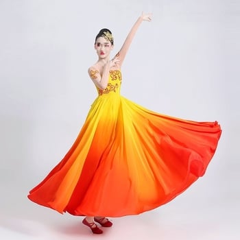 Fustă de dans etnică - țesătură chenille, material principal: Spandex, pentru femei, primăvara 2025