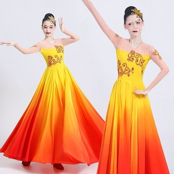 Fustă de dans etnică - țesătură chenille, material principal: Spandex, pentru femei, primăvara 2025