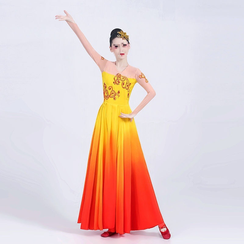 Fustă de dans etnică - țesătură chenille, material principal: Spandex, pentru femei, primăvara 2025