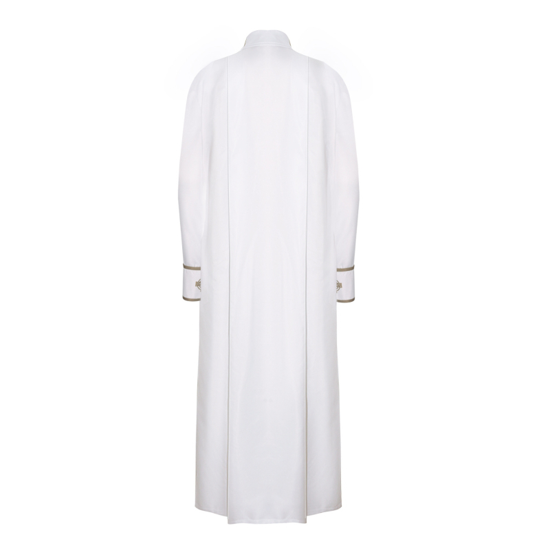 Robă de preot pentru cosplay, unisex, costum de scenă, design medieval cu cruce, țesătură poliester-spandex, poliester <30%, spandex <30%