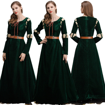 Rochie cosplay prințesă - Costum scenă de palat retro pentru Halloween, Brave Legend, Material: Poliester, Material principal: Poliester, Material secundar: Poliester, Sezon: toamnă 2022, Vârstă: 18-24