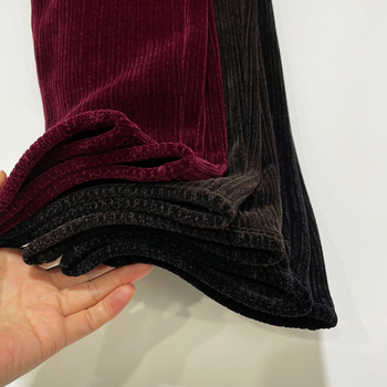 Chenille haremske hlače, opuštenog kroja, ekstra debele, pamuk ≤30% i kašmir 30–50%, japansko-korejski casual stil