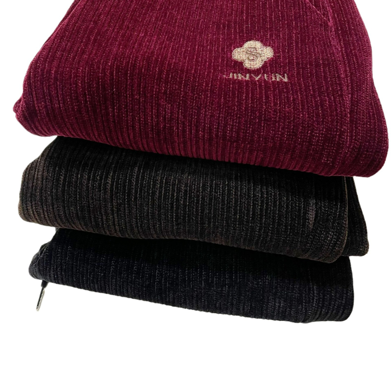 Chenille haremske hlače, opuštenog kroja, ekstra debele, pamuk ≤30% i kašmir 30–50%, japansko-korejski casual stil