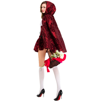 Halloween cosplay kostim za odrasle — gotički dizajn Crvenkapica, ženski kostim za pozornicu, tkanina od mješavine pamuka s 75% poliester, ljeto 2025