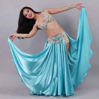 Costum de dans belly pentru femei – set de reprezentație din viscose-acetate blend, țesătură principală 85% viscoză, fibră de cupru amoniu 85%, brand Peter Qiu
