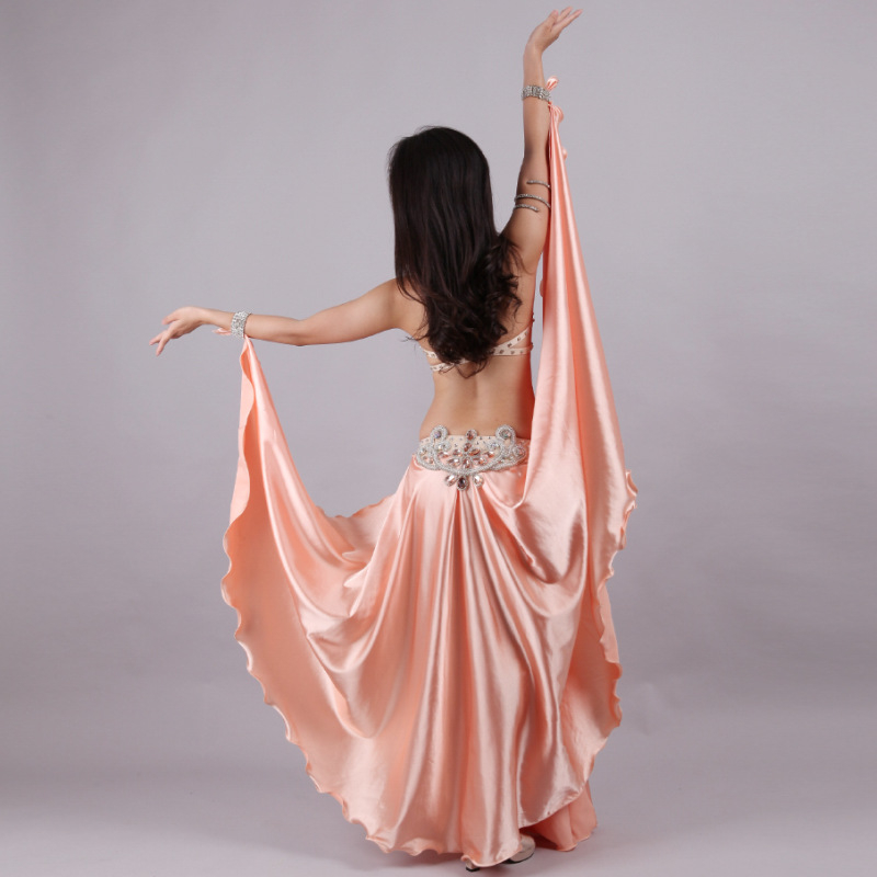 Costum de dans belly pentru femei – set de reprezentație din viscose-acetate blend, țesătură principală 85% viscoză, fibră de cupru amoniu 85%, brand Peter Qiu