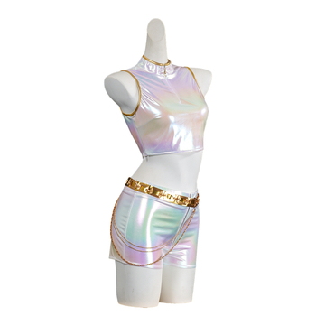 COS Costum cosplay pentru grup K-Pop, unisex, țesătură amestec in in și poliester, 90% poliester în țesătura principală, 60% poliester în cea secundară, lansare primăvară 2025, pentru jocuri și roluri anime