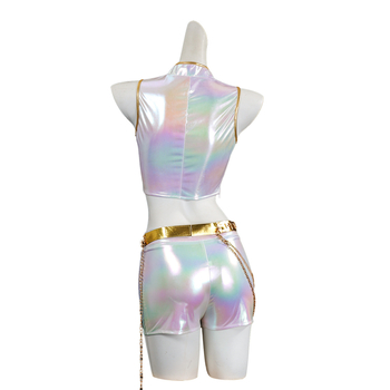 COS Costum cosplay pentru grup K-Pop, unisex, țesătură amestec in in și poliester, 90% poliester în țesătura principală, 60% poliester în cea secundară, lansare primăvară 2025, pentru jocuri și roluri anime