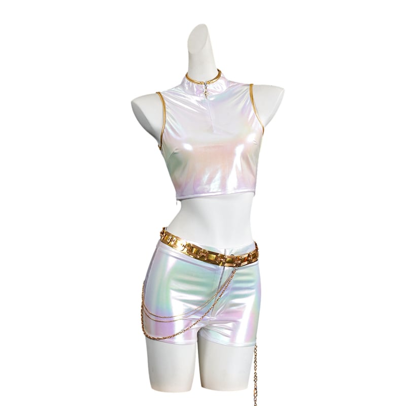 COS Costum cosplay pentru grup K-Pop, unisex, țesătură amestec in in și poliester, 90% poliester în țesătura principală, 60% poliester în cea secundară, lansare primăvară 2025, pentru jocuri și roluri anime