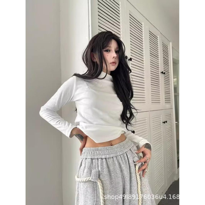 Ženske široke hlače s elastičnim pojasom, opuštenog kroja, korejskog stila, poliester 90–95%