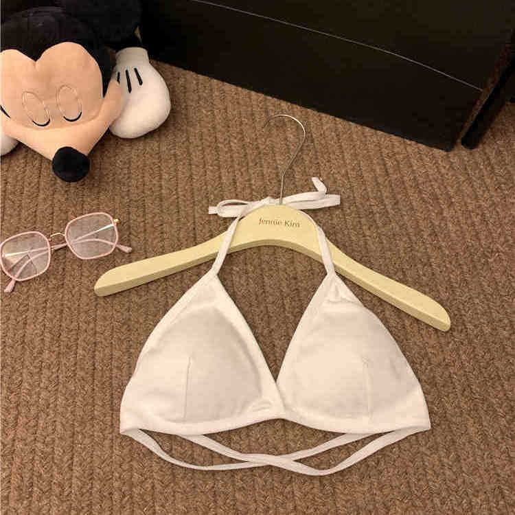 Nylon halter s V-izrezom i čipkom, top s ugrađenim grudnjakom i jastučićima, srednje duljine
