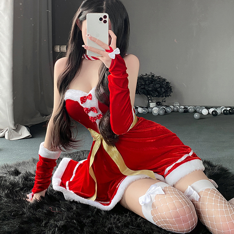 Idou Story Costum cosplay de Crăciun pentru femei, costum de scenă din poliester, 80–90% poliester, toamnă 2023