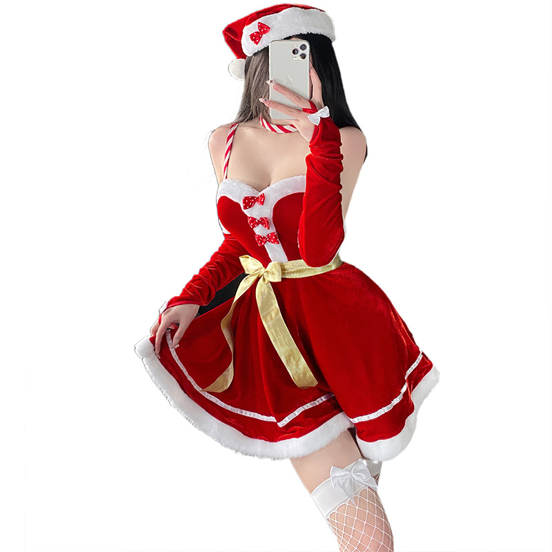 Idou Story Costum cosplay de Crăciun pentru femei, costum de scenă din poliester, 80–90% poliester, toamnă 2023