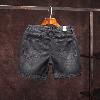 Muški traper šorc retro stila, straight kroj, dužina 3/4, mikroelastičnost