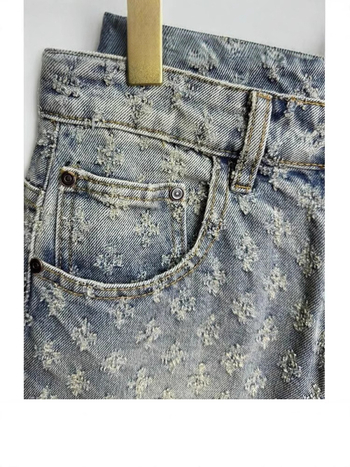 Muške traper kratke hlače — ravni kroj, elastični pojas, pamuk, ljeto, trend (pamuk; ravni kroj; elastični pojas; ljeto; trend)