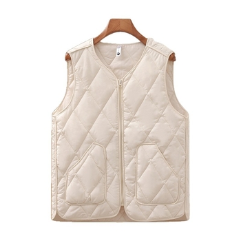 Pamukasta vest za jesen-zimu, elegantan gradski stil, bez glačanja, duljina 50–65 cm