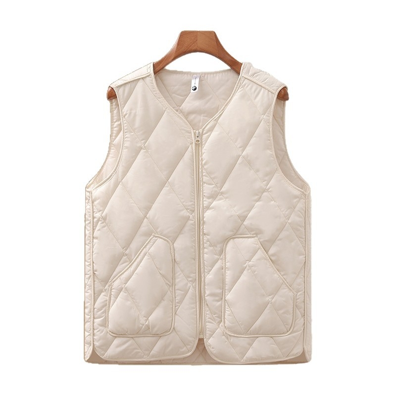 Pamukasta vest za jesen-zimu, elegantan gradski stil, bez glačanja, duljina 50–65 cm