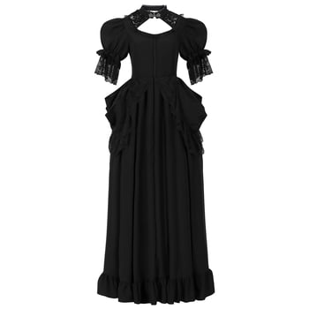 Rochie de seară în stil palat european retro pentru reprezentații pe scenă, jacquard poliester (Primăvara 2025)