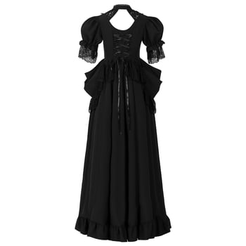 Rochie de seară în stil palat european retro pentru reprezentații pe scenă, jacquard poliester (Primăvara 2025)