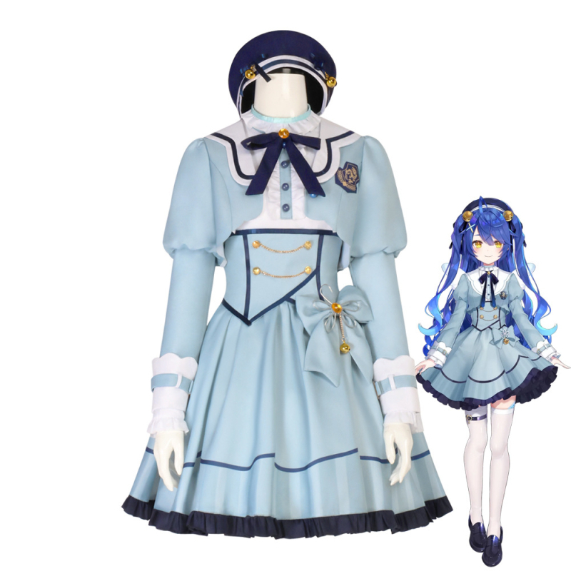 Frontier VTuber cosplay set complet – pentru femei, poliester 70–80% cu fibre de celuloză regenerată până la 30%, pentru jocuri/roluri în animație, primăvara 2025.