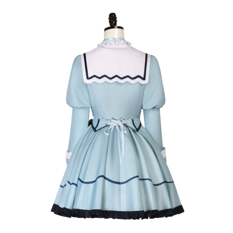 Frontier VTuber cosplay set complet – pentru femei, poliester 70–80% cu fibre de celuloză regenerată până la 30%, pentru jocuri/roluri în animație, primăvara 2025.