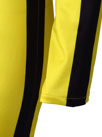 Costum cosplay Bruce Lee Kung Fu – țesătură Milk Silk, 90-95% poliester, spandex, unisex, pentru roluri și spectacole