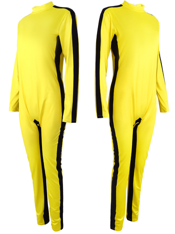 Costum cosplay Bruce Lee Kung Fu – țesătură Milk Silk, 90-95% poliester, spandex, unisex, pentru roluri și spectacole