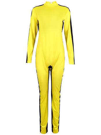 Costum cosplay Bruce Lee Kung Fu – țesătură Milk Silk, 90-95% poliester, spandex, unisex, pentru roluri și spectacole